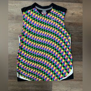 2008 Nike Kobe Bryant Rainbow Blocks FIT DRY Jersey‎ Sz Medium